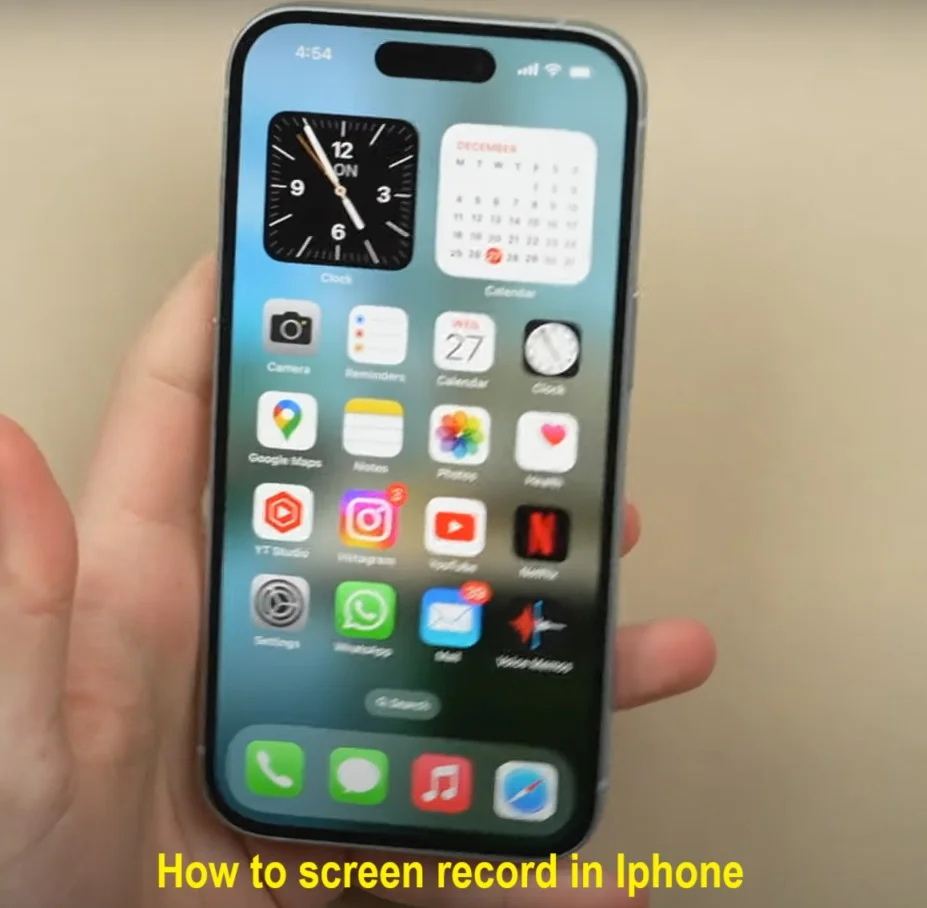 How to screen record and voice over in Iphone